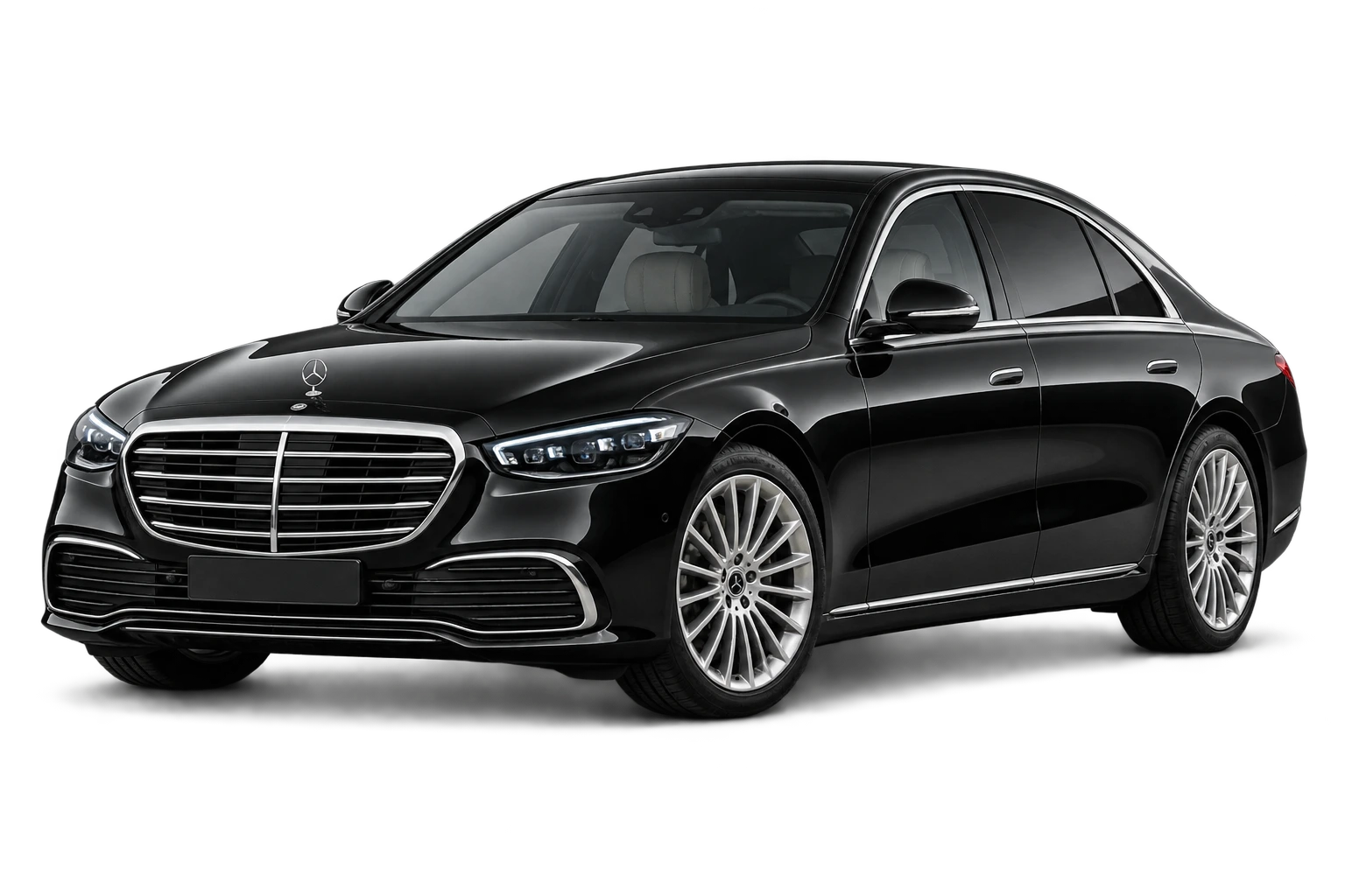 Mercedes-Benz S-Class limousine illustration