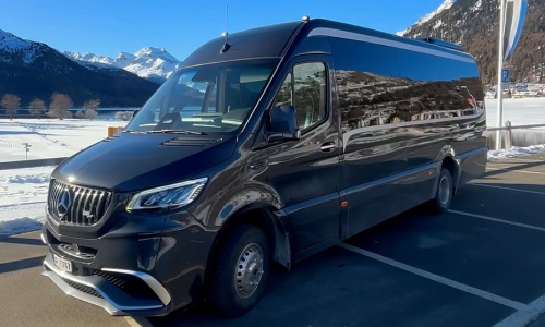 Luxury minibus for group transport